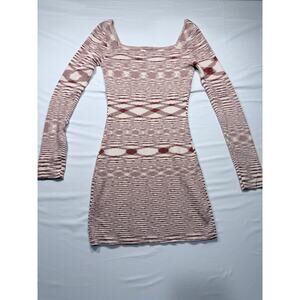 Storia Southwest Geo Knit Mini Dress - Small